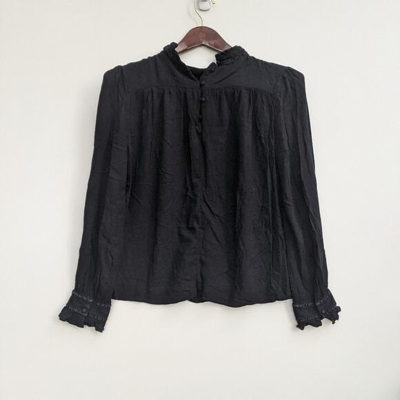 My Sunday Morning Embroidered High Neck Blouse S - Picture 5 of 9
